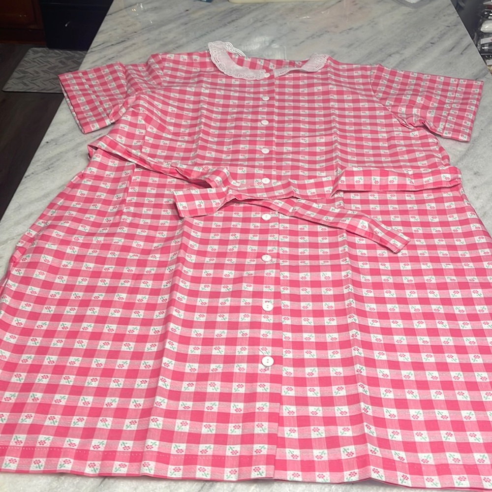 Vintage style Plaid button down dress